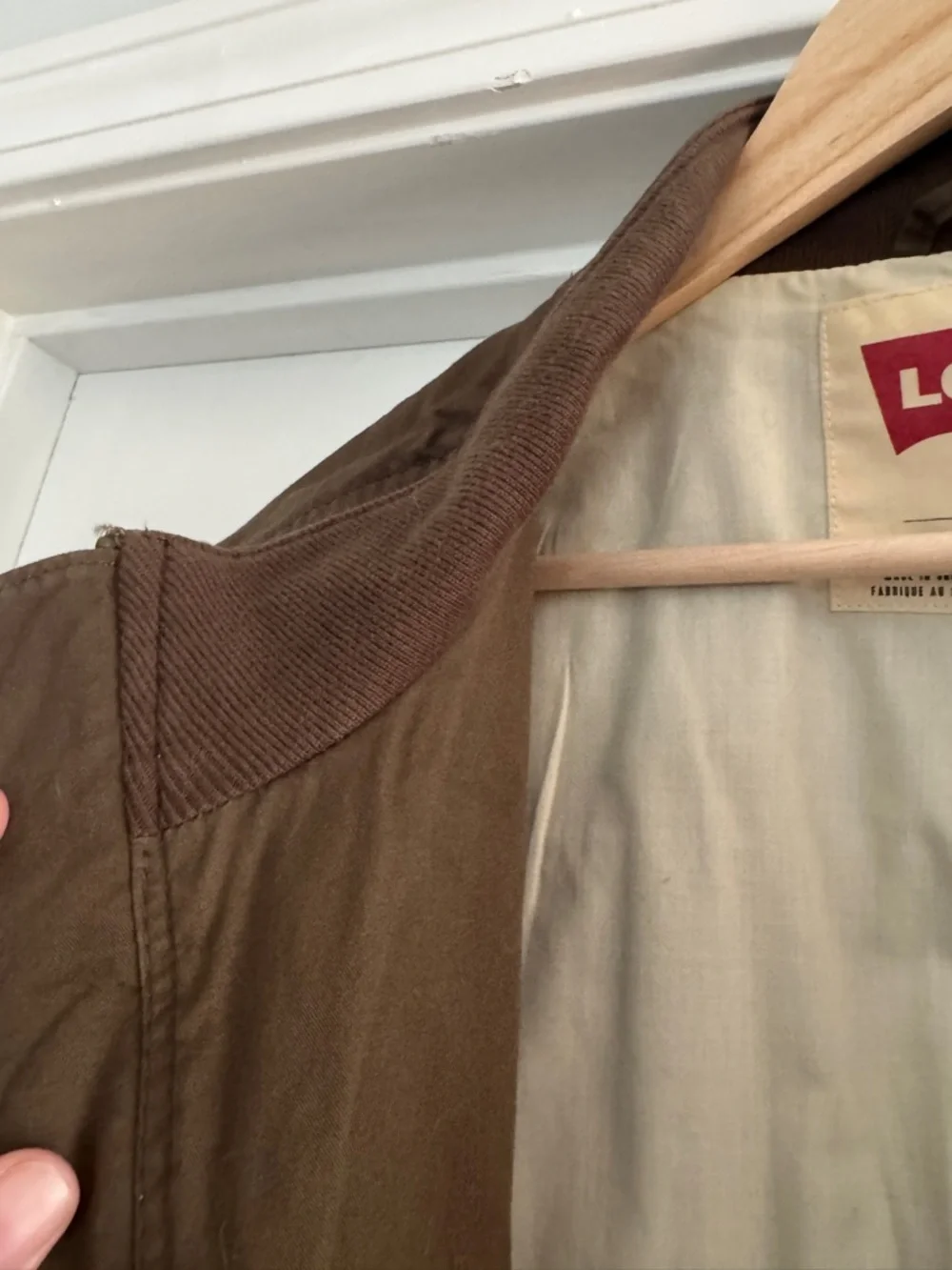 Levi's Men's Chocolate Brown Lightweight Zip Jacket - Picture 3 of 7